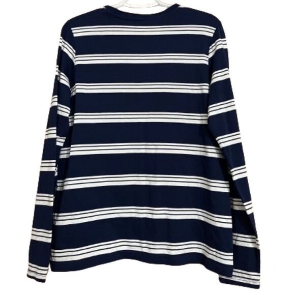 Lands' End Women’s Navy & Whit Stripe Long Sleeve Casual Tee Sz- S - Picture 5 of 5